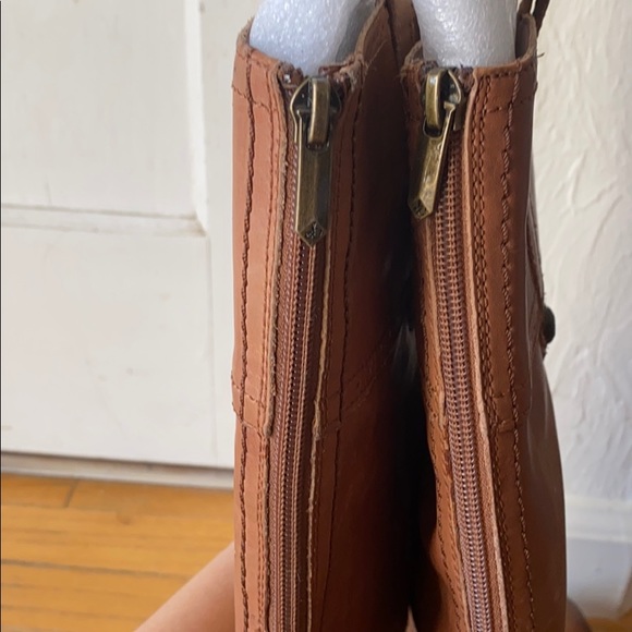 SAM EDELMAN TALL BROWN CAP TOE BOOT - Picture 6 of 10